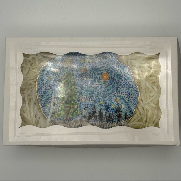 Handmade Starry Winter Night Real Scallop shell - Picture 5 of 5